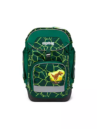 ERGOBAG | Set de mochila escolar de 6 piezas PACK BlütenzauBär | dunkelgrün